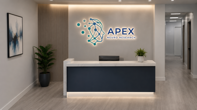 Apex Neuro Research reception area
